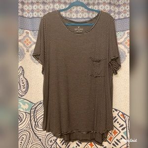 American Eagle Striped Soft & Sexy Tee
